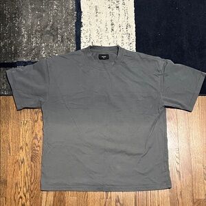 Hours Charcoal Gray Men's Drop Shoulder Short Sleeve Tee